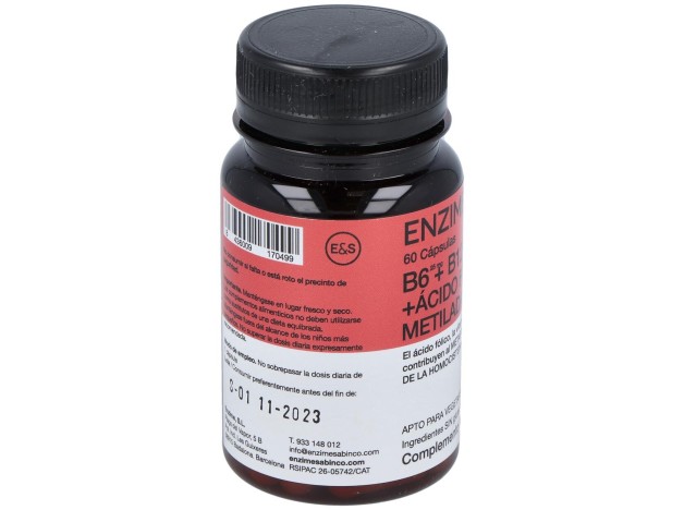 Enzime Sabinco B6 + B12 + Acido Folico...