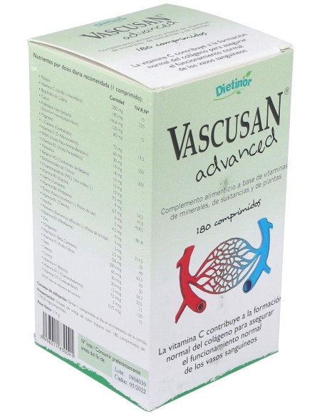 Dietinor Vascusan Advanced 180 Tabletas