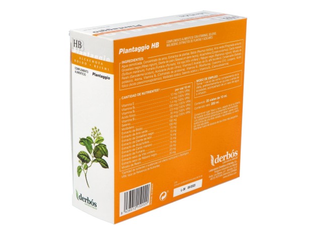 Derbos Plantaggio Hb 20 Ampollas