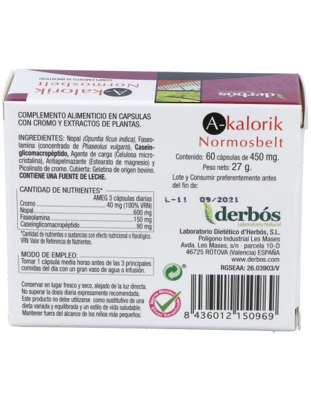 Derbos A-Kalorik 60Cáps