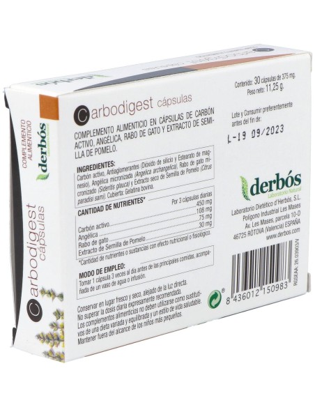 Derbos Carbodigest 30Cáps