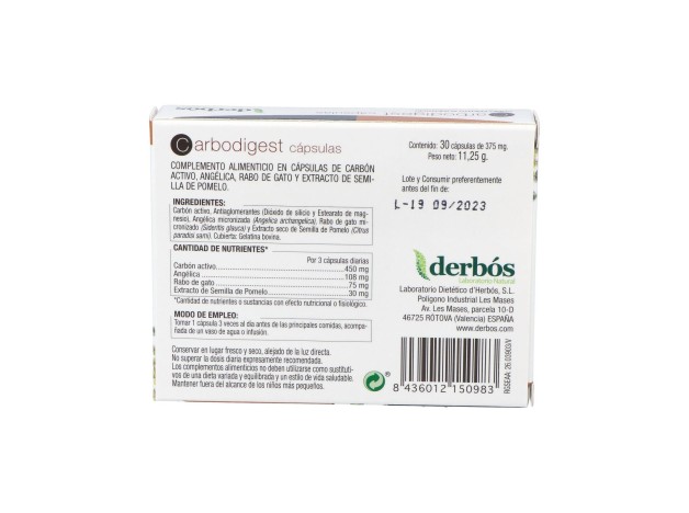 Derbos Carbodigest 30Cáps