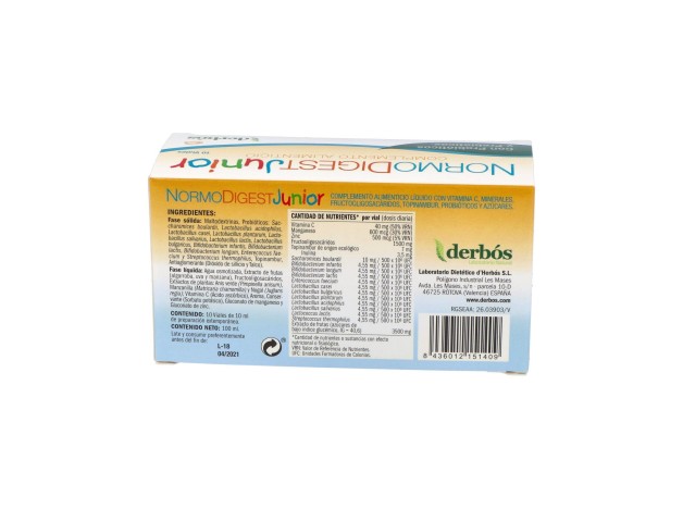 Derbos Normodigest Junior 10 Viales