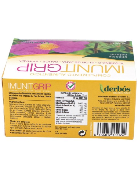 Derbós Imunit Grip 15 Sticks