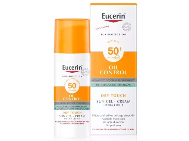 Eucerin Solar Facial Gel-Crema Oil Control Dry...