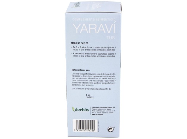 Yaravi Baby Tus Jarabe 250Ml.