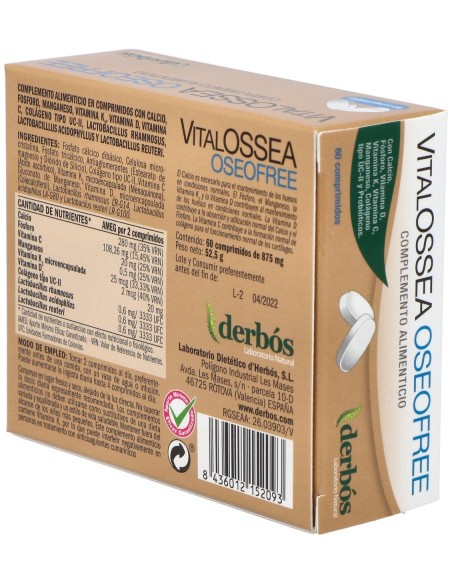Derbos Vitalossea Oseofree  60Comp