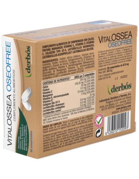 Derbos Vitalossea Oseofree  60Comp