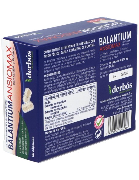 Derbos Balantium Ansomax 60Caps