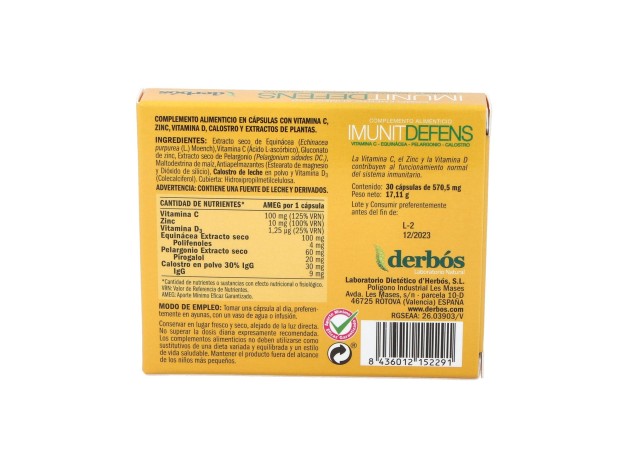 Derbos Imunitdefens 30 Caps