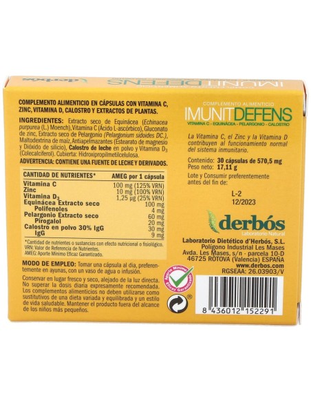 Derbos Imunitdefens 30 Caps