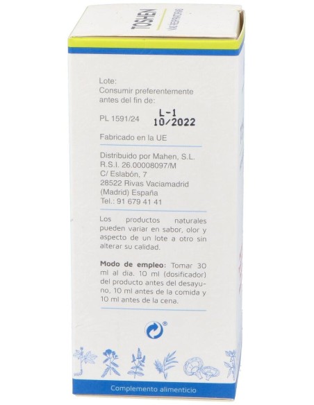 Mahen Toshen Jarabe 150Ml