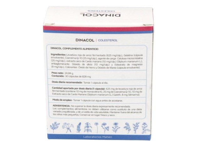 Mahen Dinadiet Dinacol, 30 Cápsulas
