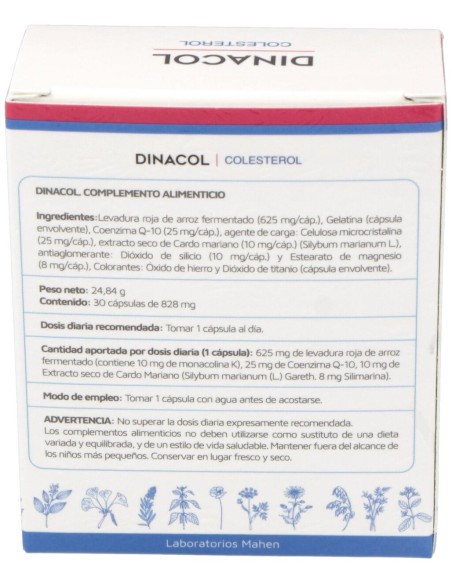 Mahen Dinadiet Dinacol, 30 Cápsulas