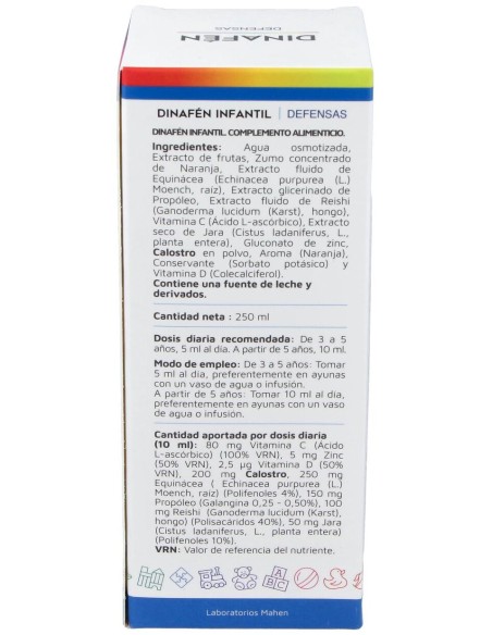 Mahen Dinafen Infantil Jarabe 250Ml