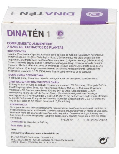 Dinadiet Dinaten 60Cáps