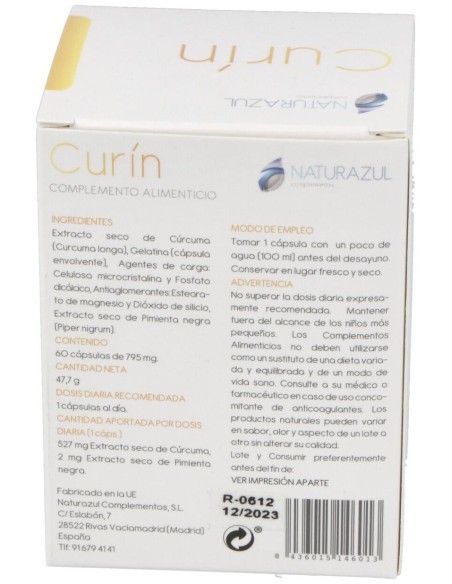 Naturazul Curin 60Caps