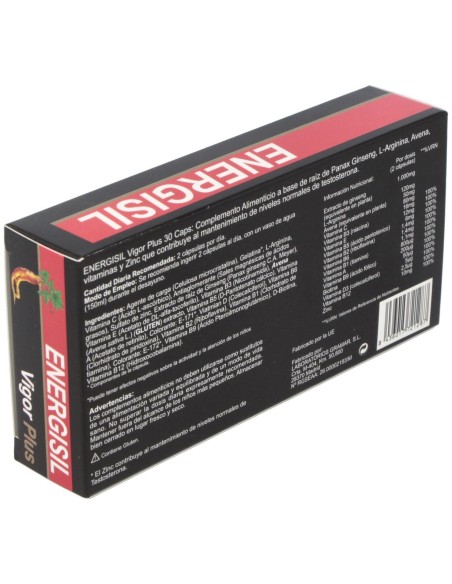 Energisil Vigor Plus (Ginseng+Arginina) 30Cap.