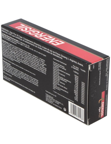 Energisil Vigor Plus (Ginseng+Arginina) 30Cap.