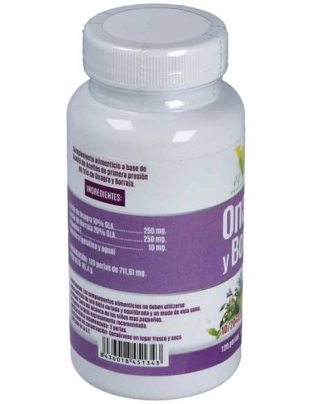 El Valle Onagra Borraja Vitamina E 120Caps