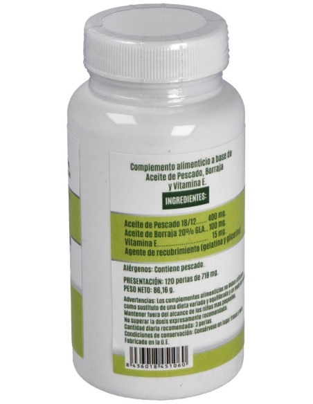 Omega 3 Y Omega 6 (A.De Borraja Y Salmon)120Perlas