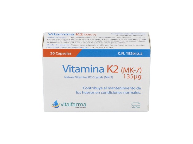Vitalfarma Vitamina K2 135 Mcg 30 Capsulas