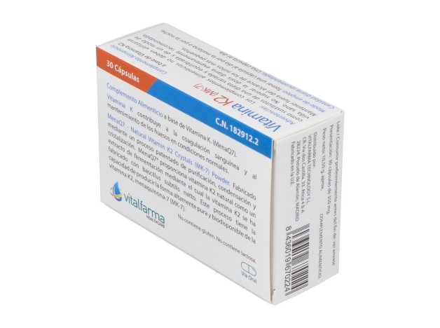 Vitalfarma Vitamina K2 135 Mcg 30 Capsulas