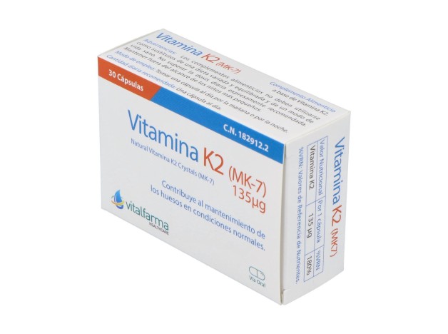 Vitalfarma Vitamina K2 135 Mcg 30 Capsulas