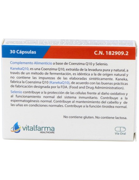 Vitalfarma Coenzima Q10 Select 40 Mg 30 Capsulas