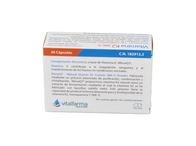 Vitalfarma Vitamina K2 135 Mcg 30 Capsulas