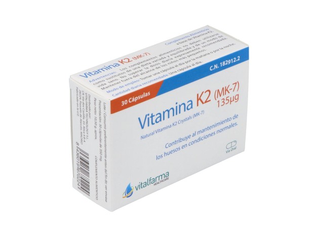 Vitalfarma Vitamina K2 135 Mcg 30 Capsulas