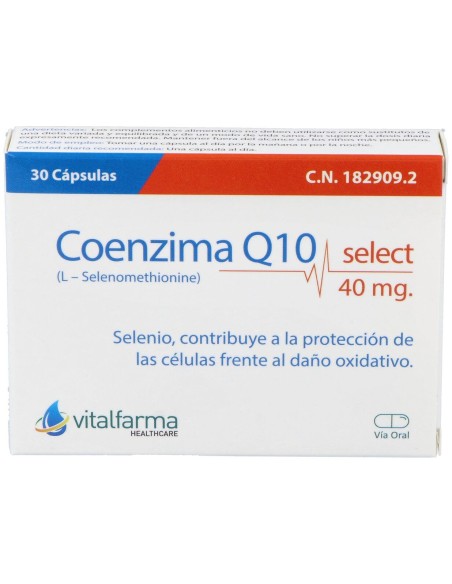 Vitalfarma Coenzima Q10 Select 40 Mg 30 Capsulas