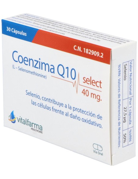 Vitalfarma Coenzima Q10 Select 40 Mg 30 Capsulas