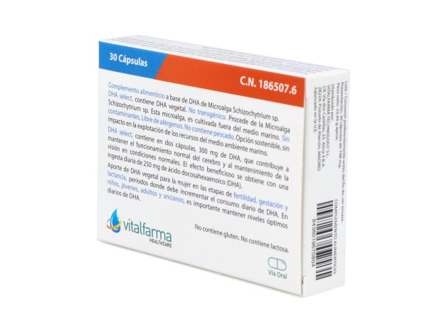 Vitalfarma Dha Select (Vegetal), 30 Cápsulas