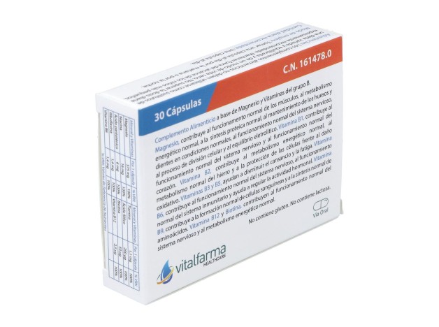 Vitalfarma Magnesio B-Complex, 30 Cápsulas