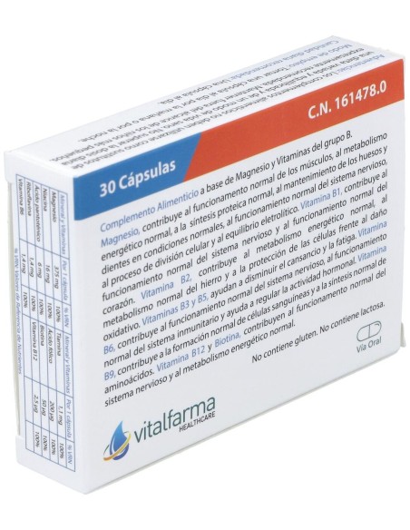 Vitalfarma Magnesio B-Complex, 30 Cápsulas