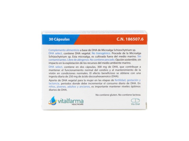 Vitalfarma Dha Select (Vegetal), 30 Cápsulas