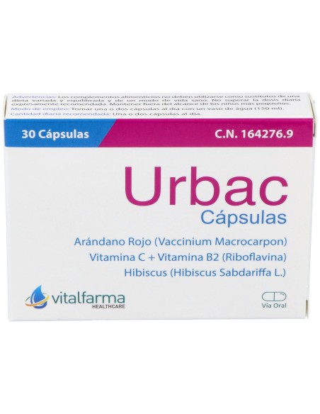 Vitalfarma Urbac 30 Caps