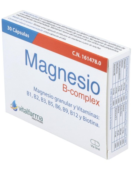Vitalfarma Magnesio B-Complex, 30 Cápsulas