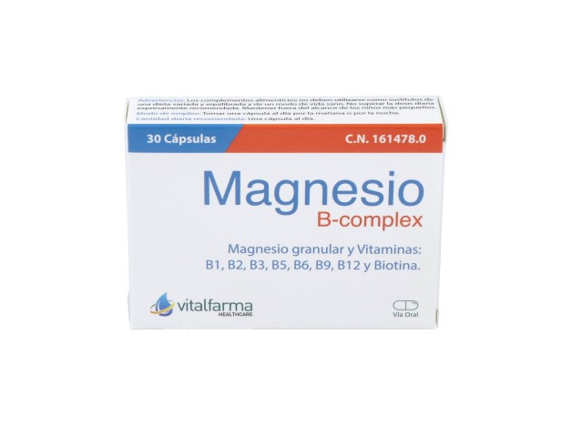 Vitalfarma Magnesio B-Complex, 30 Cápsulas