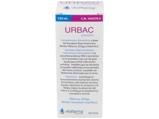 Vitalfarma Urbac Solución, 150 Ml