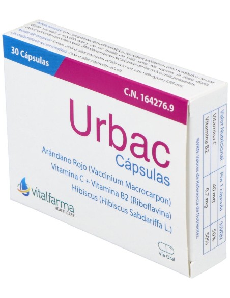Vitalfarma Urbac 30 Caps