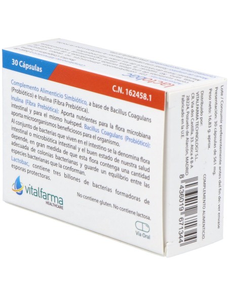 Vitalfarma Lactobac 30 Capsulas