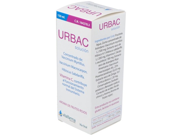 Vitalfarma Urbac Solución, 150 Ml