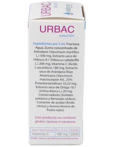 Vitalfarma Urbac Solución, 150 Ml