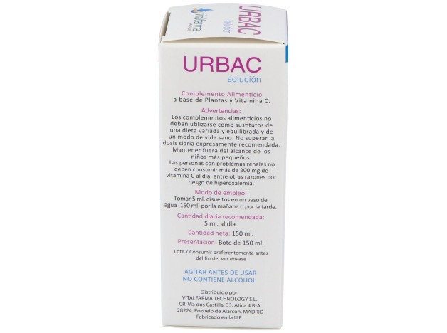 Vitalfarma Urbac Solución, 150 Ml