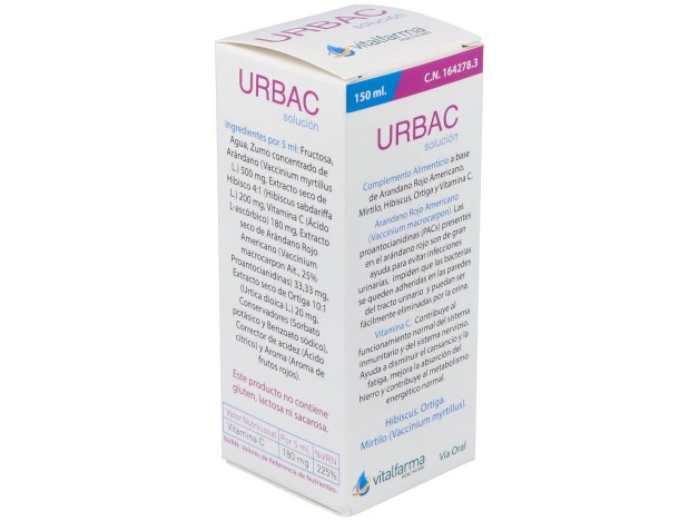 Vitalfarma Urbac Solución, 150 Ml