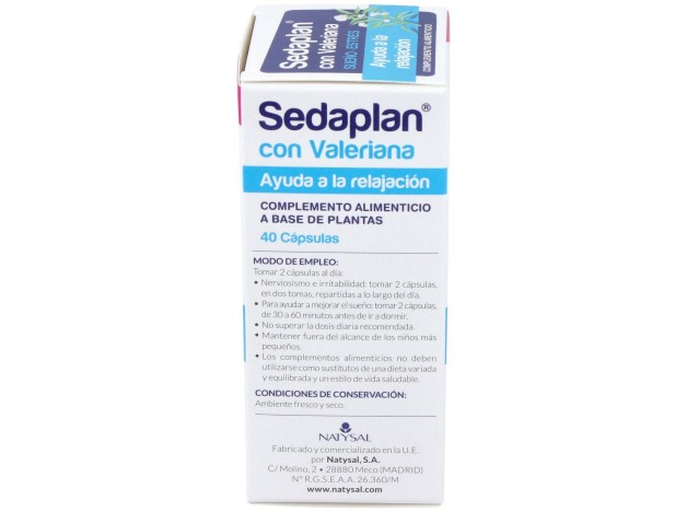 Sedaplan (Valeriana-Tranquilizante) 40Cap.