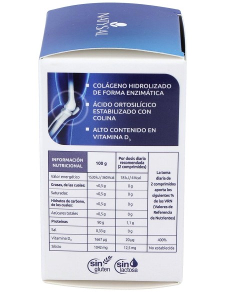 Natysal Colageno Hidrolizado Con Silicio Y Vitamina D 60 Comp