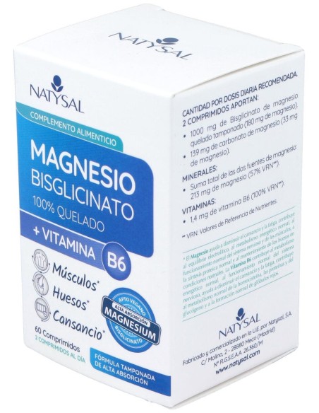 Natysal Magnesio + Vitamina B6 700Mg 60Caps